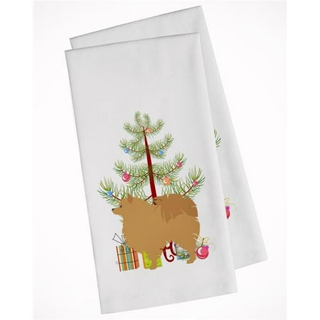 

Pomeranian Merry Christmas Tree White Kitchen Towel - Set of 2
