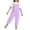X298 Purple, variant on Sjldqy Girls Romper Solid Color Overalls Cute Loose Fit Breathable Soft Summer Outfit Size 15-16 Years Blue