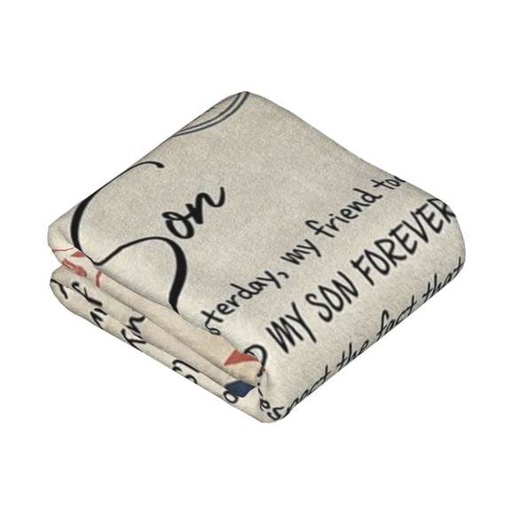Soft Blessing Quote Blanket 80"X60" Sofa Bed Blanket Suitable For Birthday Or Holiday Gifts For Friends And Relatives