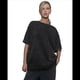 thumbnail image 2 of Camisetas Oversize para Mujer, Camisetas Vintage de Algodón, Cuello Redondo, Corta, Túnicas Lavadas de Verano. Negro XL, 2 of 9