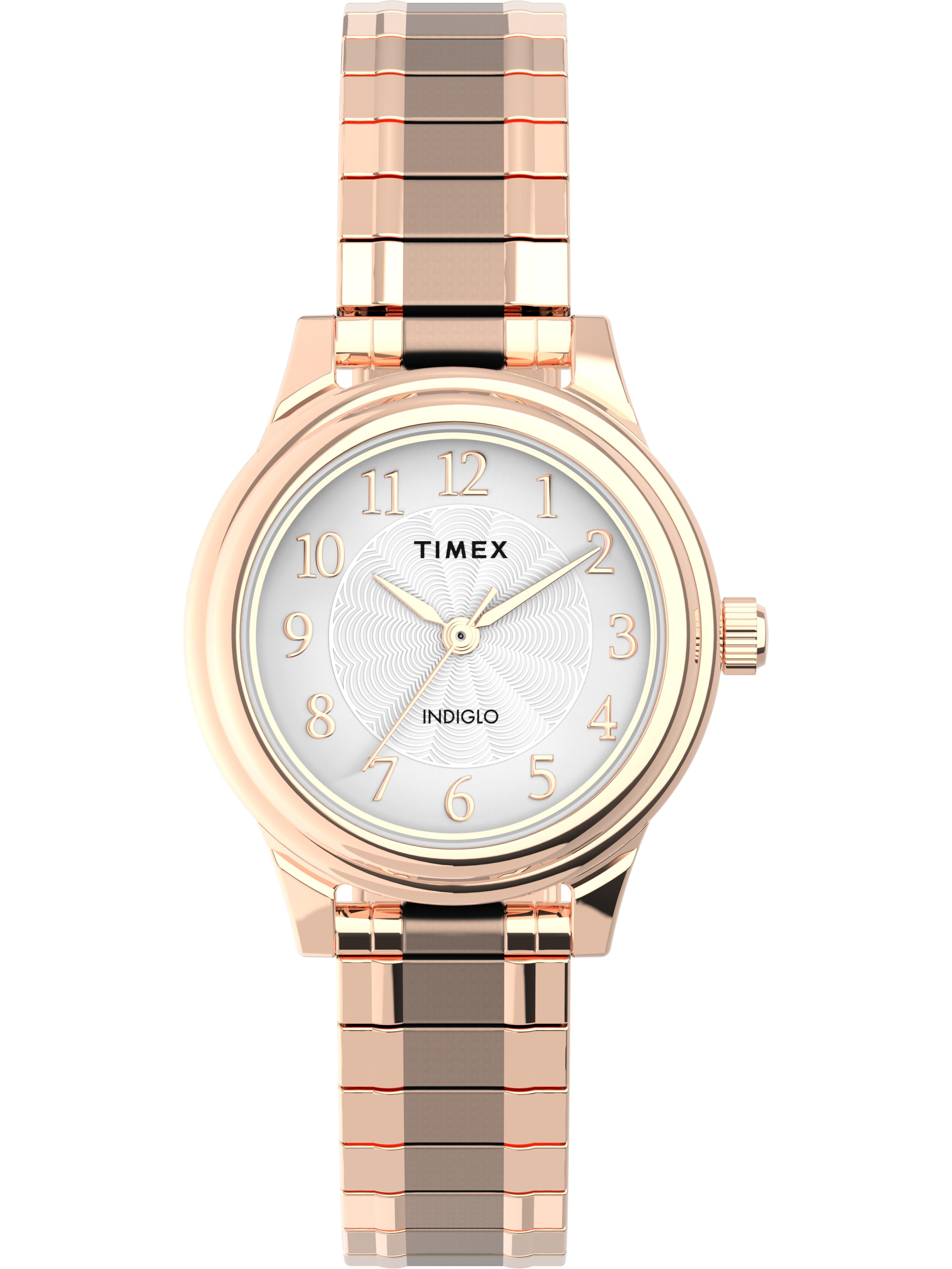 timex rose gold mens watch