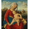 thumbnail image 2 of Bartolomeo Veneto 20x22 Black Ornate Framed Double Matted Museum Art Print Titled: Madonna and Child, 2 of 5