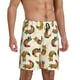 thumbnail image 2 of Fotbe Boho Chicken Pantalones Cortos de Pijama para Hombre, Ropa de Dormir, Pantalones de Pijama Cortos para Hombre-X-Large, 2 of 6