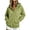 Green, variant on Women's Snap Button Hoodie with Thumbhole Cuffs - Drawstring Long Sleeve Pullover Sweatshirt, Casual Winter Jacket with Kangaroo Pocket