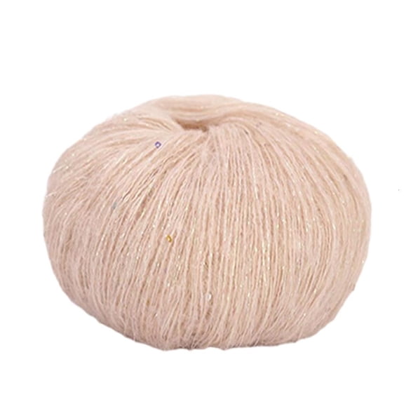 YongCo Glittering Sequins Knit Yarn for Handcraft Soft Knitting Yarn for Handwoven Crochet Thread Supplies