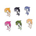 thumbnail image 3 of Pack of 50 Wooden Button Exquisite Rough Surface Widely Applicable Fasteners Fish-shaped Shank Buttons Stitch Sewing Supplies Mixed Color, 3 of 6