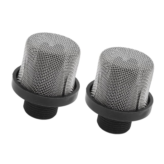 Airless Paint Sprayer Inlet Filter, ABS Iron 2pcs Multifunctional Efficient Filtration Paint Sprayer Suction Strainer for Paints