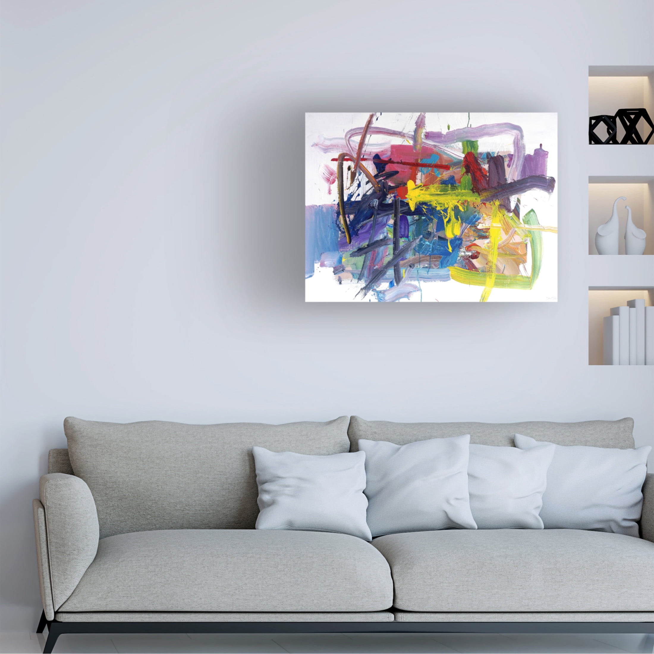 Canvas Wall Art - Fong Fai 'Righteousness Endures' Wall Art for Living Room, Bedroom, or Office Décor by Trademark Fine Art - 32 x 24 Inches