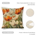 thumbnail image 4 of Flowers grass sunny daylinen throw pillowcase decoration pillowcase gifting preferred 24x24 inch cushion cover 4 sets sofa pillowcase sofa bedroom living room car, 4 of 8
