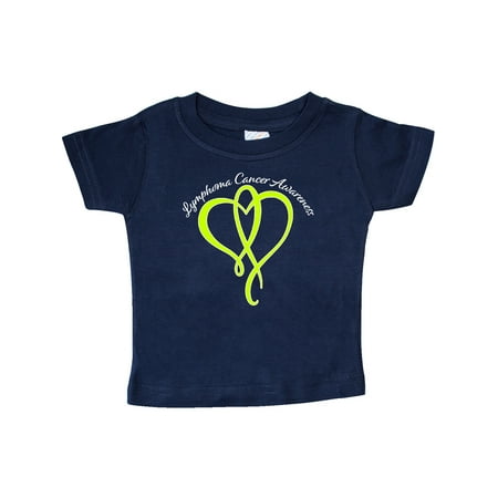 

Inktastic Lymphoma Awareness with Lime Green Ribbon Heart Gift Baby Boy or Baby Girl T-Shirt