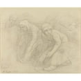 thumbnail image 3 of Alphonse Legros 17x15 Black Modern Framed Museum Art Print Titled - The Reapers (1907), 3 of 5