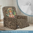 thumbnail image 3 of FOR U DESIGNS Tiger Leopard Print Recliner Chair Covers 4-Pieces Stretch Recliner Couch Covers Comfortable Sofa Couch Cover Furniture Protector Home Decor Accessories, 3 of 8