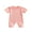 Pink, variant on Wassery Baby Boys Girls Summer Rompers 6M 12M 18M 24M Infant Short Sleeve Crew Neck Solid Color Ribbed Jumpsuits