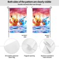 thumbnail image 2 of Bandera de jardín de temporada de Pikachu, bandera de patio de doble cara, bandera navideña para decoraciones navideñas al aire libre, 2 of 8