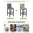 thumbnail image 3 of Sage Green Vintage Bar Stool Covers Set of 6, Brown Retro Farmhouse Elegant Pastoral Stretch Bar Chair Covers with Backs, Removable Pub Counter Height Chair Cover for Kitchen Dining Room Cafe, 3 of 7