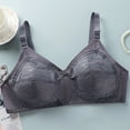thumbnail image 4 of Gymayou Women Ultra Thin Sheer Lace Wireless Bra No Underwire Breathable Mesh Push Up Adjustable Straps Transparent Lingeries Blue 46, 4 of 4