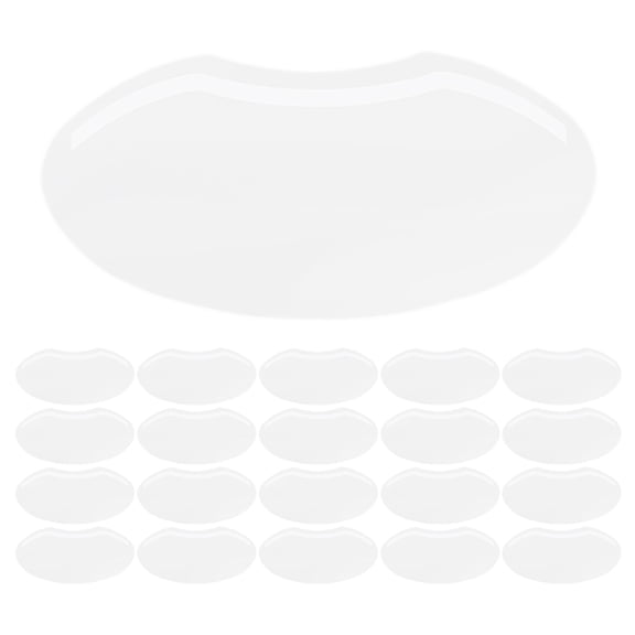 FOMIYES 30Pcs Hair Styling Eye Shields Clear Plastic Visor Guards for Haircut Protection