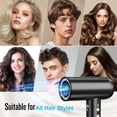 thumbnail image 7 of 2026 Professional High Speed Hair Dryer 200,000 RPM Negative Ionic Blow Dryer with Diffuser for Women Men Home Travel Salon Low Noise Black, 7 of 7