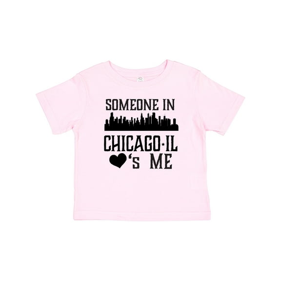 Inktastic Chicago Illinois Someone Loves Me Skyline Boys or Girls Baby T-Shirt