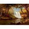 thumbnail image 2 of Bierstadt, Albert 18x14 White Modern Wood Framed Museum Art Print Titled - Minnehaha Falls, 2 of 4