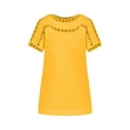 thumbnail image 3 of Roaman's Women's Plus Size Ladder Stitch Tee, 3 of 6