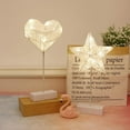thumbnail image 5 of Vorkoi Star Table Lamps Warm White LED Night Light Battery & USB Operated Creative Desk Lamp Mood Light for Wedding Home Bedroom Party Decoration, 5 of 6