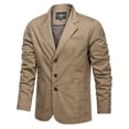 thumbnail image 1 of Spring Retro Solid Color Suit Men's Business Young and Middle-aged Loose Suit All-match Casual Jacket Coat, 1 of 5