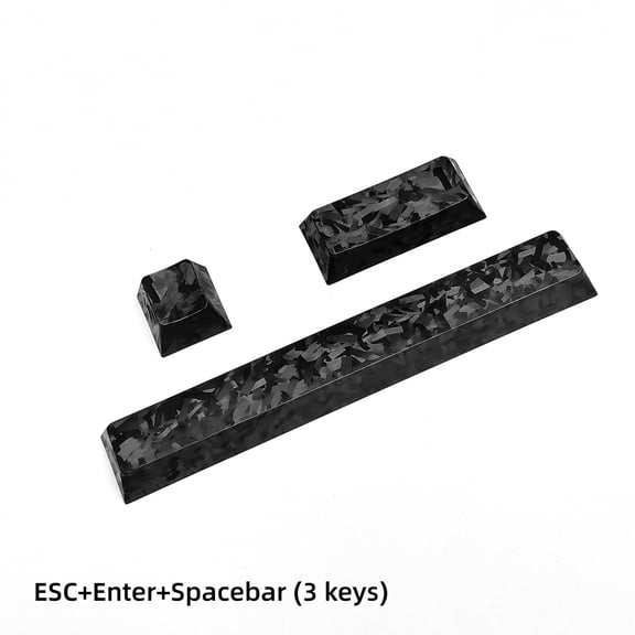 Forged Carbon Fiber Keycap for Wooting 60He, Custom Keycap Compatible with EV63 & ROG Mechanical Keyboards
