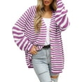 thumbnail image 1 of Women's V Neck Button Down Long Sleeve Cable Knit Cardigan Sweaters Outerwear Tops, 1 of 7