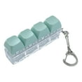 thumbnail image 1 of Mechanical Keyboard Fidget Keychain Stress Anxiety Relief Portable Travel Quiet Kids Adults 4 Keys Keyboard Clicking Sensory Keycap Toy, 1 of 8