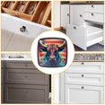 thumbnail image 6 of 4 Pcs Cabinet Handle Drawer Pulls Cow American Flag Knobs with Screws Square Furniture Office Cabinet Knob Decoration, 6 of 8