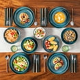thumbnail image 3 of vancasso, 16 Piece Dinnerware Set, Stoneware Tableware Set For 4, Blue Dishes Plate, 3 of 10