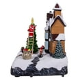 thumbnail image 4 of Kurt Adler 8.5-Inch Battery Operated Lighted Musical Santa Village Scene, 4 of 9