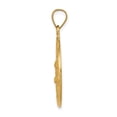 thumbnail image 2 of 14k Yellow Gold Hollow Head of Christ Medal Round Charm Pendant, 2 of 7