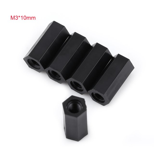 Female Standoff,100Pcs Black PA66 M3 Nylon Standoff Threaded Spacer Cutting-Edge Features