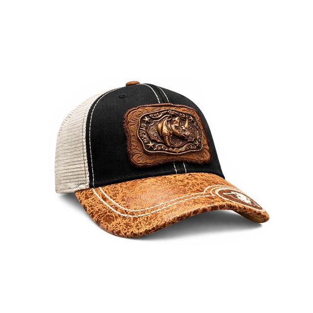 KNITE Gorra Trucker Hombre Rino Vaquera Herraje Metálico Estilo Rancho Buchona