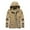 Khaki, variant on Plus Size Jacket for Men Outdoor Waterproof Windproof Lightweight Zipper Hooded Jackets Thin Coats Warm Solid Color Mountaineering Jacket Christmas Gifts for Men
