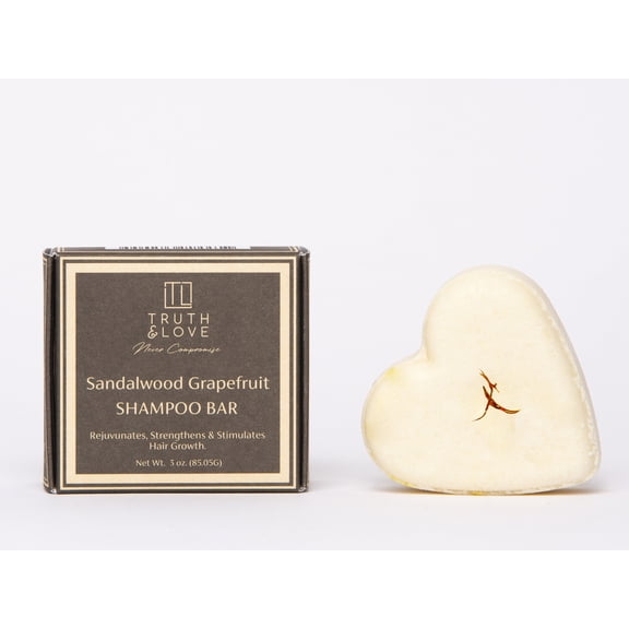 Truth & Love Beauty Sandalwood Grapefruit Shampoo Bar 3oz