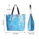 thumbnail image 5 of Disketp Hanging Orchids Floral Blue Bolsa Tote Estampada para Mujer, Bolso de Hombro y de Mano para Compras y Viajes, 5 of 8