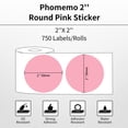 thumbnail image 2 of Etiqueta térmica Phomemo Color Circle, 5 cm, autoadhesiva, 750 unidades, 2 of 9