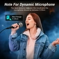 thumbnail image 5 of TONOR Cardioid Dynamic Vocal Microphone, Wired Vocal Mic with Integral Pop Filter & Spherical Mesh Grating, Handheld Mic with Noise Reduction, 6.35mm XLR Output, Singing, Stage, Recording, D58, Black, 5 of 8