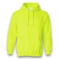 thumbnail image 3 of Gildan High Visibility Hooded Sweatshirt - 18500 Safety Green for Men | Hi Vis Fleece Heavy Blend Hoodies, 8oz, 50/50 Cotton/Polyester, 2 Pack, Size - M, 3 of 6
