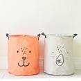 thumbnail image 4 of Dirty Clothes Washing Storage Basket Foldable Waterproof Cute Toy Storage Barrels Laundry Bags with Handles, 4 of 7