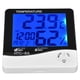 thumbnail image 4 of Monitor de humedad monitor de temperatura ambiente función de reloj despertador con pantalla de luz LED de retroiluminación de una tecla para oficina para el hogar ANGGREK Otros, 4 of 8