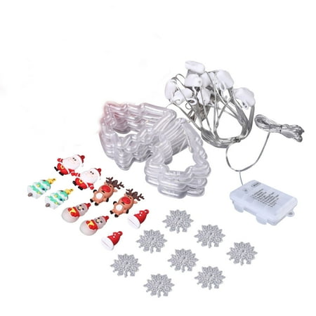 

EJWQWQE Christmas Decoions 9.84ft Battery Powered Tree Light With10 Lovely Christmas Decoions LED With Flash For Indoor And Outdoor Party And Home Decoion
