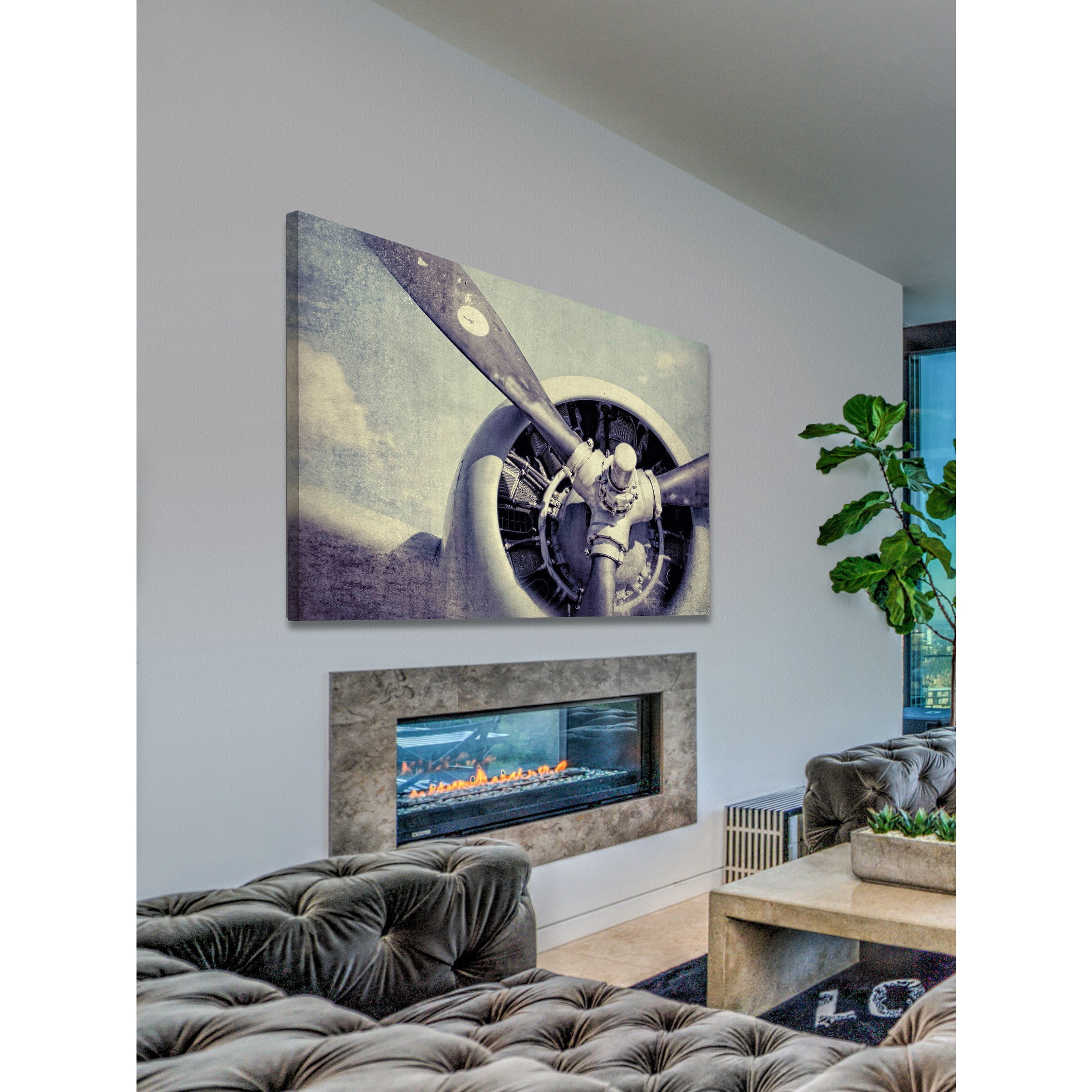 "Altitude 7" Painting Print on Wrapped Canvas