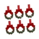 thumbnail image 3 of 6 coronas navideñas artificiales para puerta de entrada, para interior y exterior. Rojo, 3 of 9