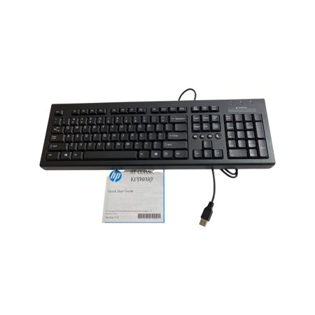 HP US English USB Keyboard Black 729339-001