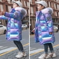 thumbnail image 5 of YunPes Metallic Winter Coat for Girls Long Plush Hooded Puffer Jacket Weterproof Windproof Parka Thick Heavyweight Snowsuit, 5 of 7