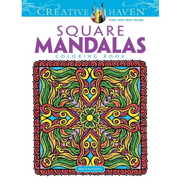 Adult Coloring Books: Mandalas Creative Haven Square Mandalas Coloring Book, (Paperback)
